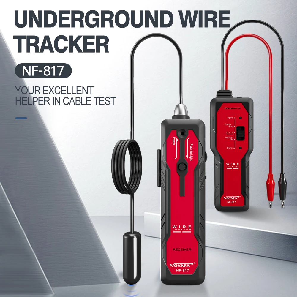 Underground Cable Detector - NOYAFA NF-817 Cable Finder Detector Underground