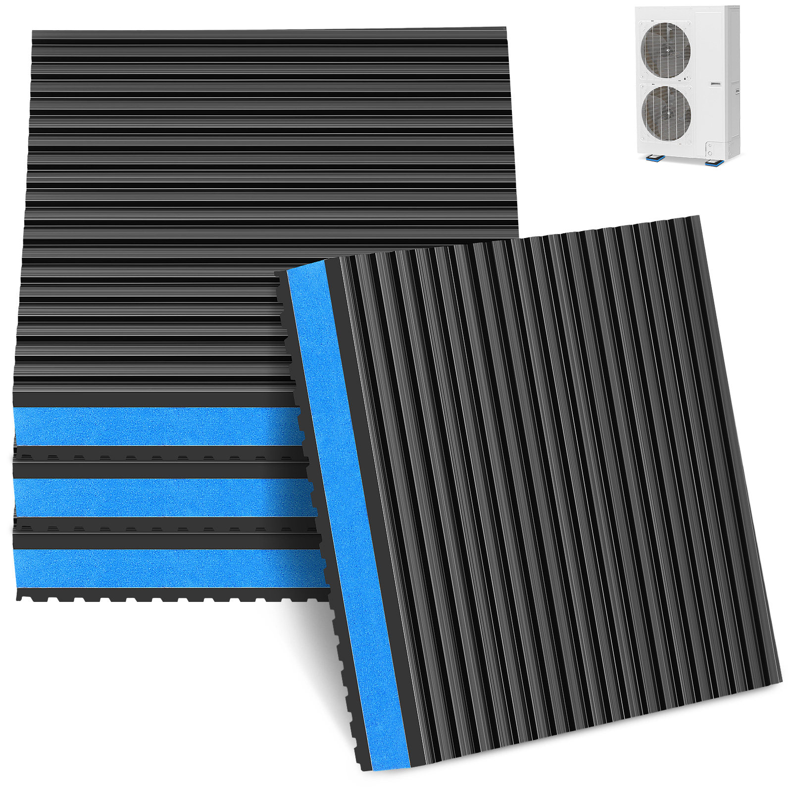 Heavy Equipment Washing - 4Pcs Robust Rubber Vibration Isolator Pads