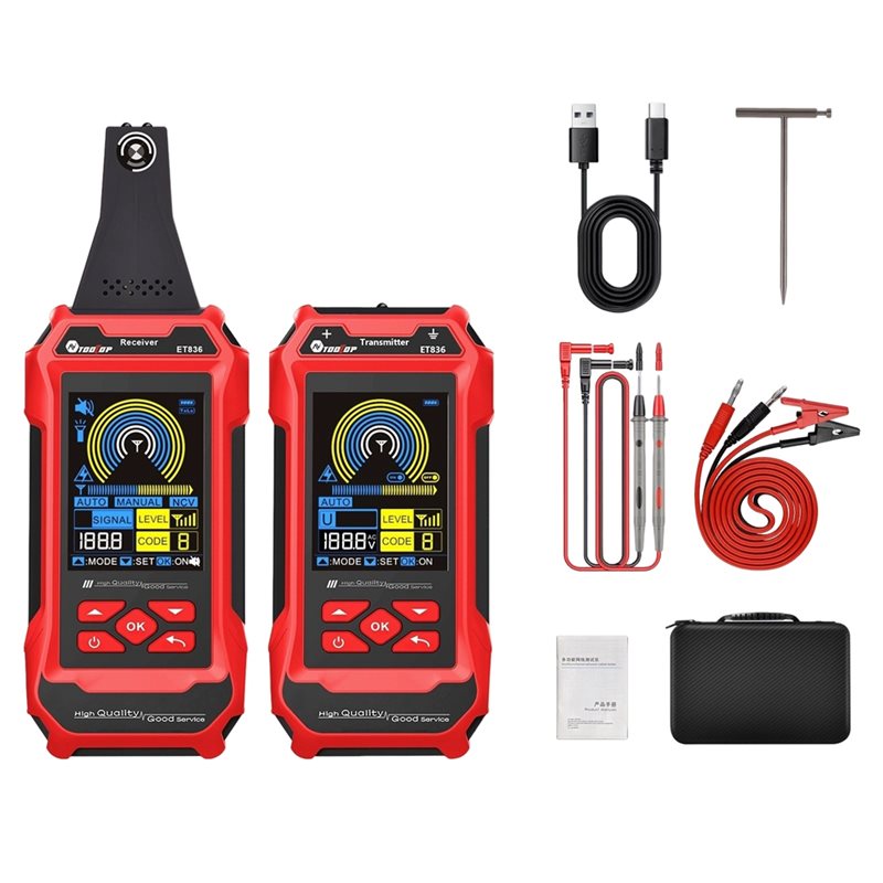 AA51 TOOLTOP ET836 Dual Flashl - Underground Cable Detector 评论和价格