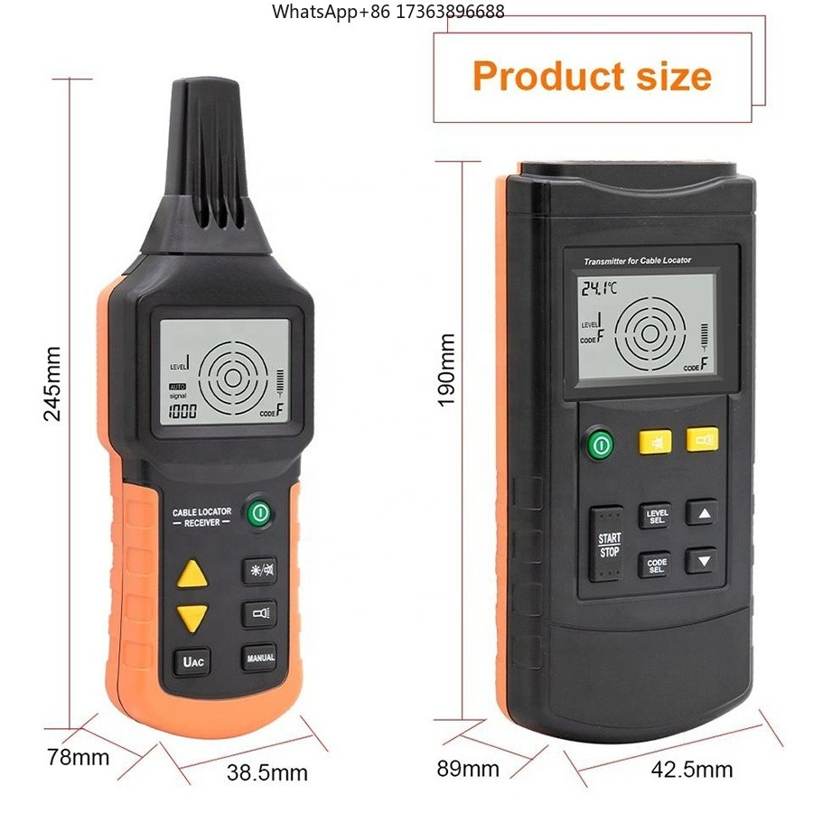 RuoShui 7501 Cable Locator 12V - Underground Cable Detector 评论和价格